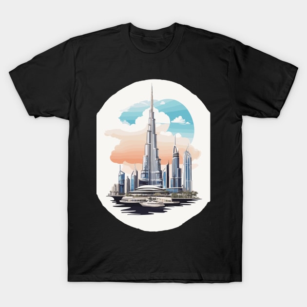 Dubai Burj Khalifa T-Shirt by Zenita